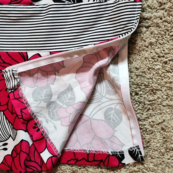 VTG Dorby 2 piece skirt set Size 12 Colors magenta black white - Picture 8 of 15